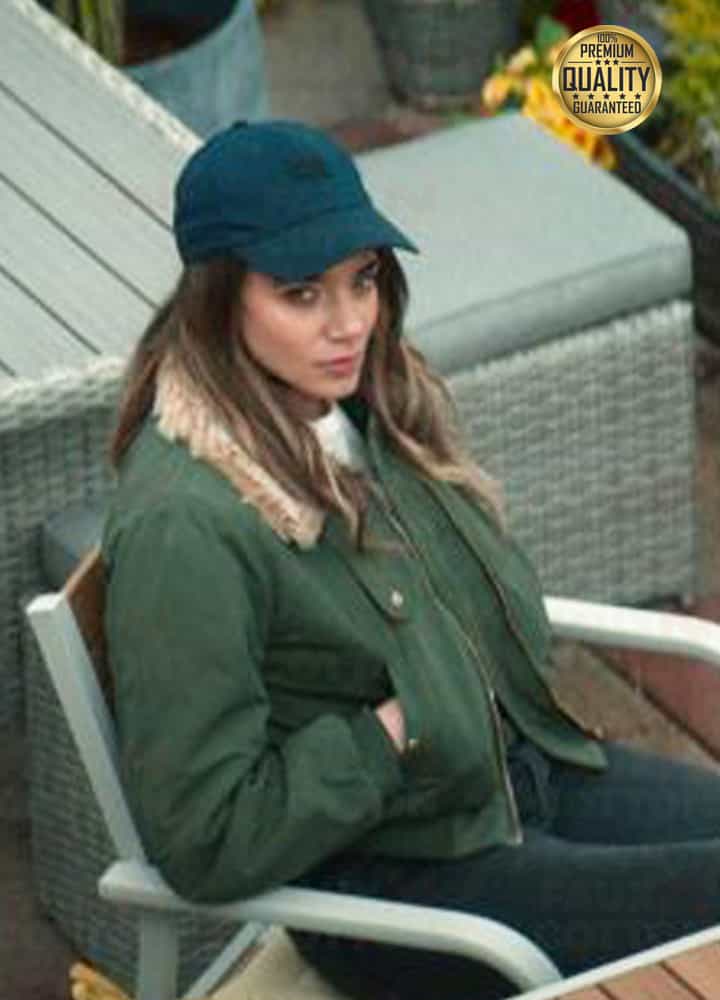 Hannah John-Kamen The Stranger Green Bomber Jacket Hannah John-Kamen The Stranger Green Bomber Jacket